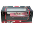 Bburago Cadillac Pink 1:64 Diecast Scale Model Car