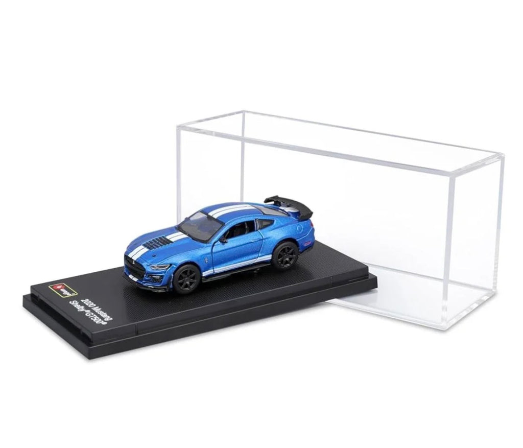 Bburago Ford Mustang Blue 1:64 Diecast Scale Model Car