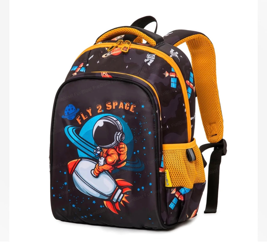 Fly 2 Space Astronaut Kids Backpack 14" – Lightweight School Bag for Boys & Girls