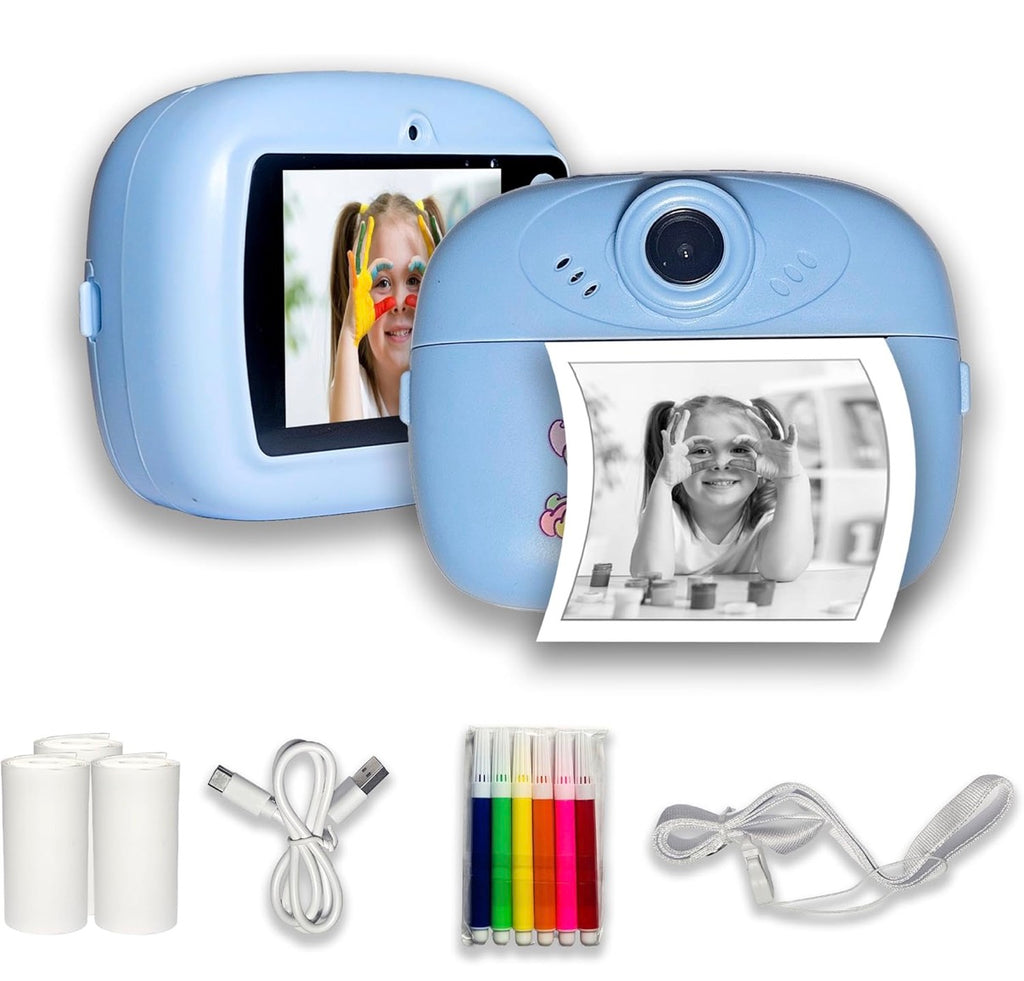 VikriDA Instant Print Camera for Kids – 1080P HD Digital Camera with Built-in Printer & Video Recording