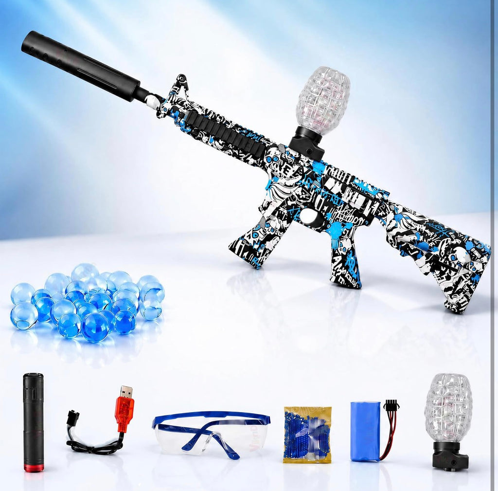 VikriDA Electric M416 Automatic Water Ball Blaster Toy Gun – Rapid Fire Gel Ball Blaster